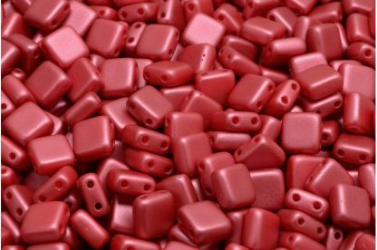 2 Holes Pressed Tile Beads 6x6mm (111-30516-06x06-02010-25010)
