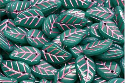 Elm Leaf Beads 14x9mm (111-00073-14x09-52050-54321)