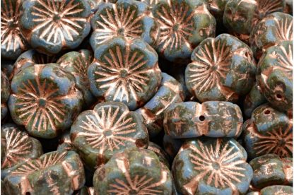Hawaiian Flower Beads 14x14mm (111-01202-14x14-31010-86800-54318)