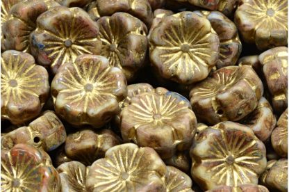Hawaiian Flower Beads 14x14mm (111-01202-14x14-R0001-86800-54302)