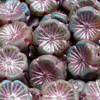 Hawaian Flower Beads 14x14mm (111-01202-14x14-R0342-86800-54321)