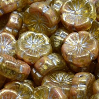 Hawaiian Flower Beads 14x14mm (111-01202-14x14-R0742-54301-34302)