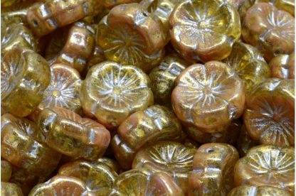 Hawaiian Flower Beads 14x14mm (111-01202-14x14-R0742-54301-34302)