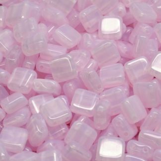 2 Holes Pressed Tile Beads 6x6mm (111-30516-06x06-71000)