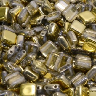 2 Holes Pressed Tile Beads 6x6mm (111-30516-06x06-00030-26441)