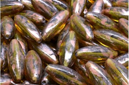 Peeled Olive beads 19x7mm (111-29008-19x07-50230-86750)