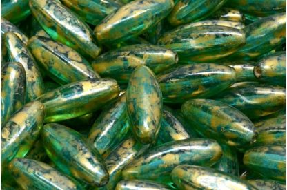 Peeled Olive beads 19x7mm (111-29008-19x07-60020-86720)