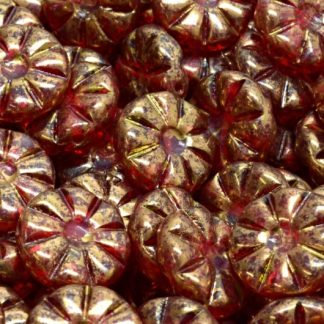 Sun Flower Beads 12x12mm (111-99117-12x12-90080-15496)