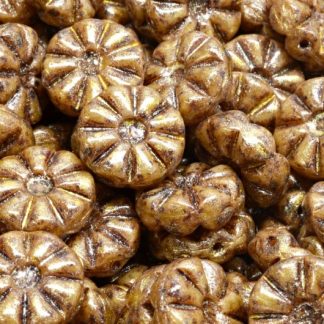 Sun Flower Beads 12x12mm (111-99117-12x12-14400-86800-34302)