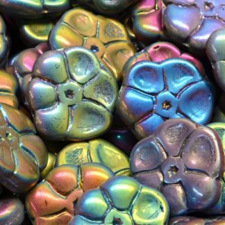 Primrose flower beads 15x15mm (111-95026-15x15-R2932-28103)