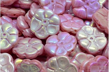 Primrose flower beads 15x15mm (111-95026-15x15-R2932-28703)