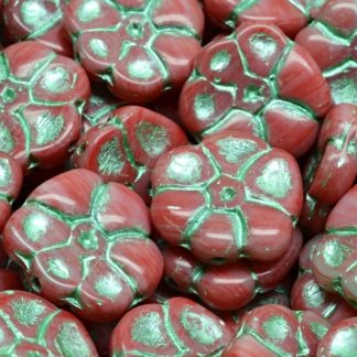 Primrose flower beads 15x15mm (111-95026-15x15-R2932-54322)