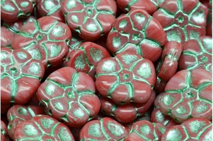 Primrose flower beads 15x15mm (111-95026-15x15-R2932-54322)