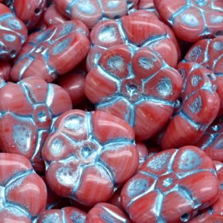 Primrose flower beads 15x15mm (111-95026-15x15-R2932-54323)