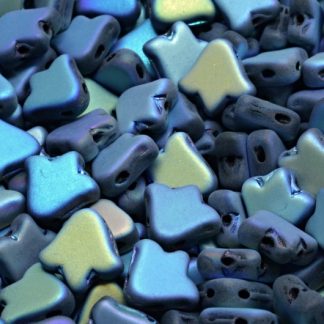 2 Holes Flat Tulip Bell Beads 9x9mm (111-95010-09x09-23980-84100-28703)