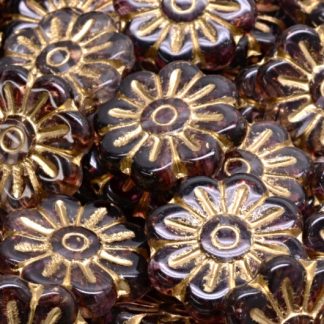 Daisy Flower Bead 18x18mm (111-95081-18x18-R0239-54302)