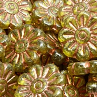 Daisy Flower Bead 18x18mm (111-95081-18x18-R0505-54307-34302)