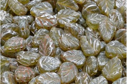 Mint Leaf Beads 10x8mm (111-30442-10x08-50220-84100-43400)