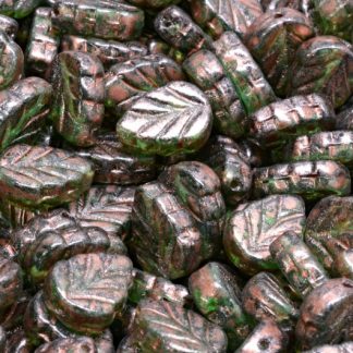 Mint Leaf Beads 10x8mm (111-30442-10x08-50700-86750)