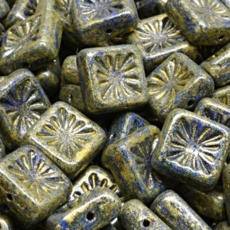 Squared Kiwi Beads 10x10mm (111-99116-10x10-33050-86800-34302)