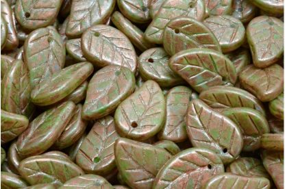 Elm Leaf Beads 14x9mm (111-00073-14x09-02010-84310-86750)