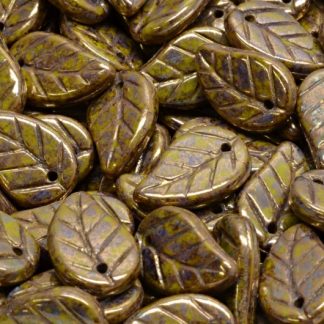 Elm Leaf Beads 14x9mm (111-00073-14x09-53400-15696)