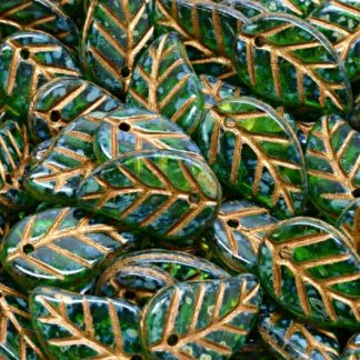 Elm Leaf Beads 14x9mm (111-00073-14x09-50040-86800-54317)