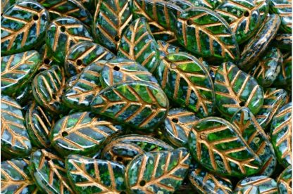 Elm Leaf Beads 14x9mm (111-00073-14x09-50040-86800-54317)