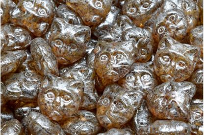 Cat Head Beads  13mm (111-30452-13x13-00030-86800-34301)