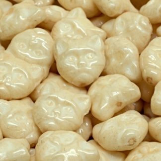 Cat Head Beads  13mm (111-30452-13x13-02010-14413)