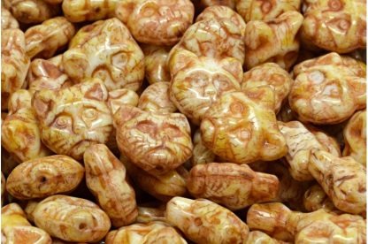 Cat Head Beads  13mm (111-30452-13x13-02010-86800)