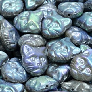 Cat Head Beads  13mm (111-30452-13x13-R2313-28703-54301)