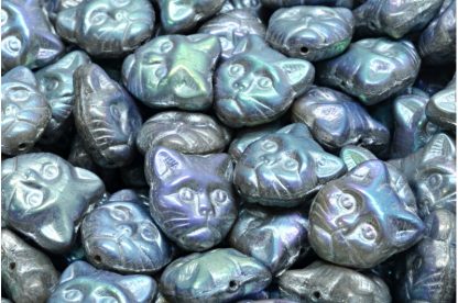Cat Head Beads  13mm (111-30452-13x13-R2313-28703-54301)