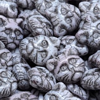 Cat Head Beads  13mm (111-30452-13x13-07114-43815)