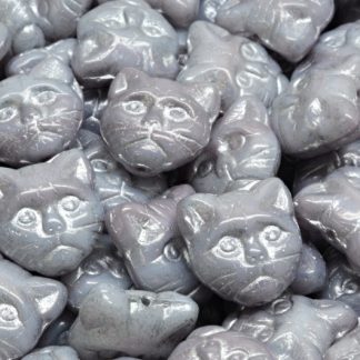 Cat Head Beads  13mm (111-30452-13x13-07224-54301)