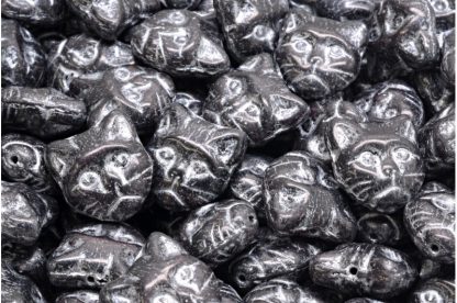 Cat Head Beads  13mm (111-30452-13x13-08295-54301)