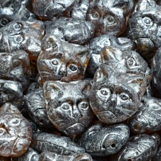 Cat Head Beads  13mm (111-30452-13x13-18036-34301)