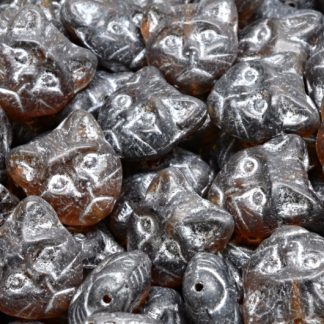 Cat Head Beads  13mm (111-30452-13x13-18036-54301)