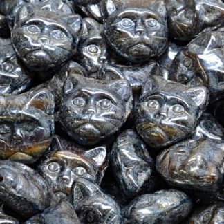 Cat Head Beads  13mm (111-30452-13x13-26117-14400)