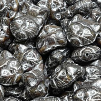 Cat Head Beads  13mm (111-30452-13x13-26117-54301)