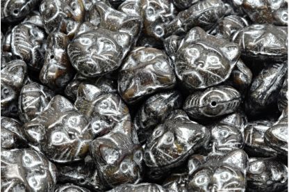 Cat Head Beads  13mm (111-30452-13x13-26117-54301)