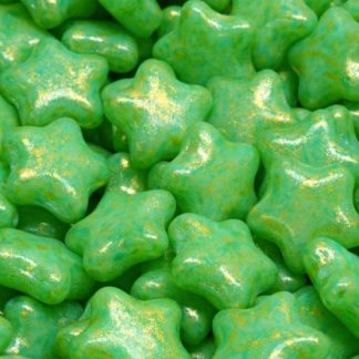 Flat Star Beads 12x12mm (111-30380-12x12-02010-34309-34302)