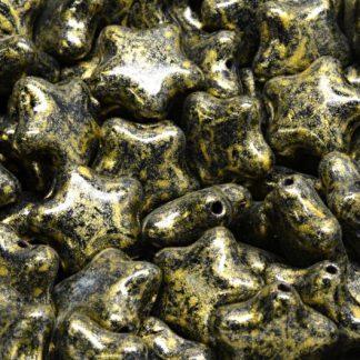 Flat Star Beads 12x12mm (111-30380-12x12-23980-34302)