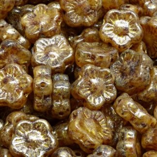 Sunset Flower Beads 10x10mm (111-79206-10x10-R0021-86800-34302)