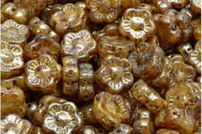 Sunset Flower Beads 10x10mm (111-79206-10x10-R0021-86800-34302)