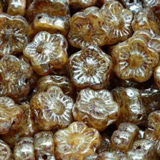 Sunset Flower Beads 10x10mm (111-79206-10x10-R0021-86800-34301)