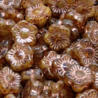 Sunset Flower Beads 10x10mm (111-79206-10x10-R0021-86800-54307)
