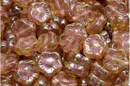 Sunset Flower Beads 10x10mm (111-79206-10x10-30010-43807-34302)