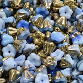 Bell Flower Beads 4x6mm (111-00240-04x06-07314-26441)