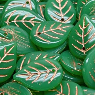 Apple Leaf Beads 18x13mm (111-00076-18x13-52120-54307)